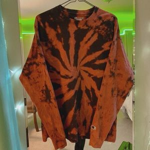oversized champion tie dye tee